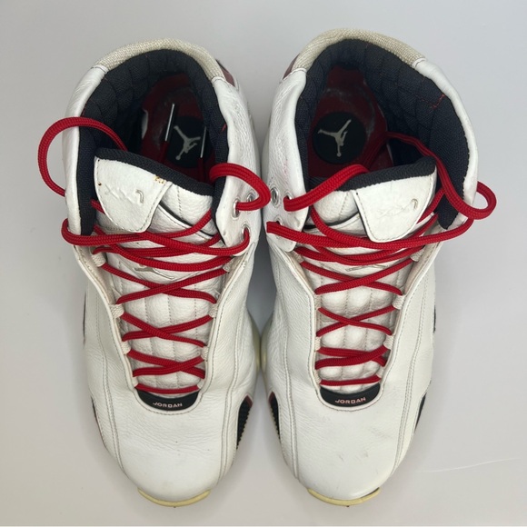 Size 10.5 Nike Air Jordan 21 OG White Varsity Red - Picture 9 of 10